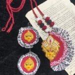 Durga Face Pendant Set