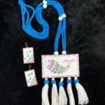 Folk Fish Hand-Painted Necklace Set