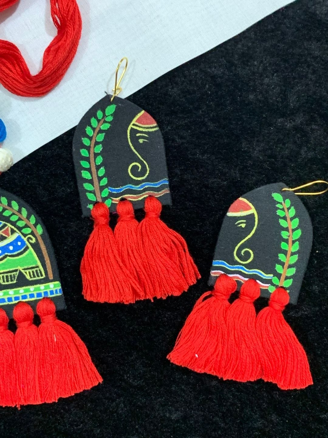 Tassel Tales Hand-Painted Neck-Piece - Image 4