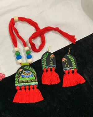 Tassel Tales Hand-Painted Neck-Piece