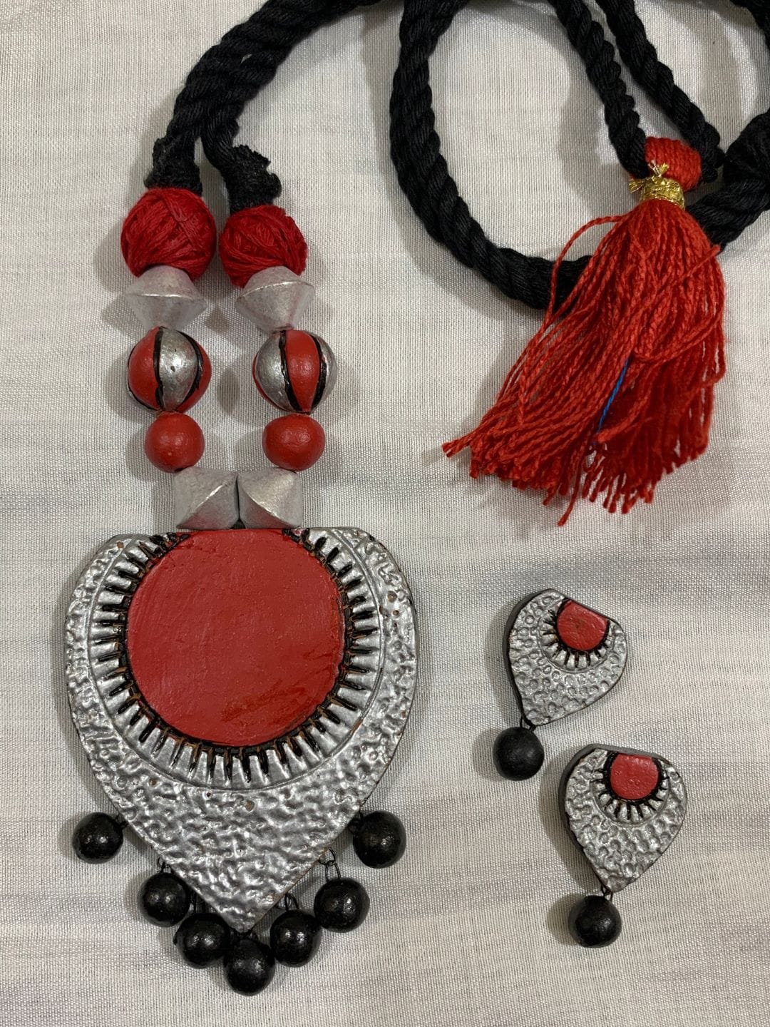 Rustic Red & Black Terracotta Set - Image 2