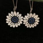 Terracotta Sunflower Earrings