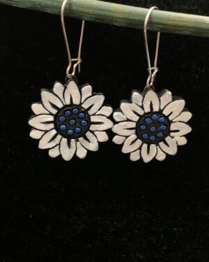 Terracotta Sunflower Earrings