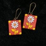 Artistic Handmade Terracotta Earrings