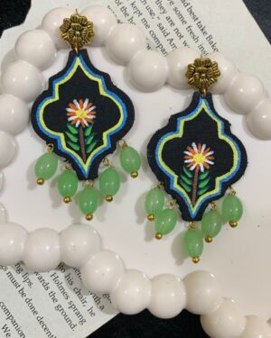 Handmade Colorful Fabric Danglers