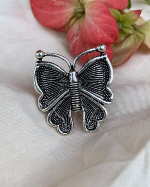 Trendy boho-style oxidized ring