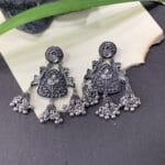 Round Filigree Jhumka Earrings
