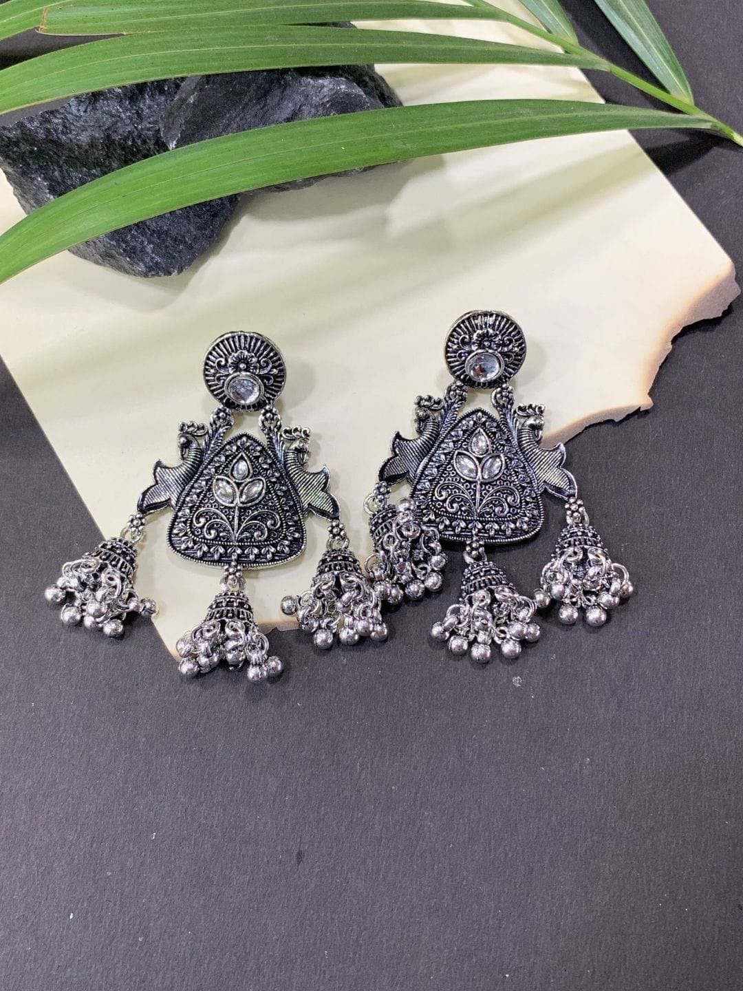 Round Filigree Jhumka Earrings