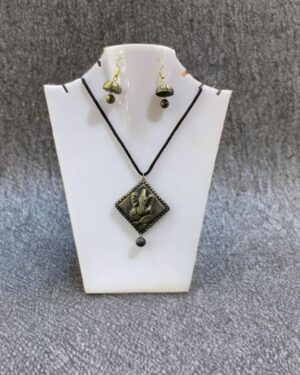 Lord Ganesha Terracotta Necklace Set