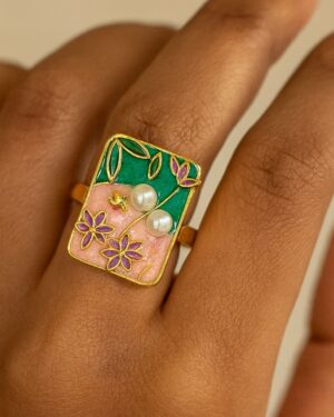 Dual-Tone Garden Story Ring