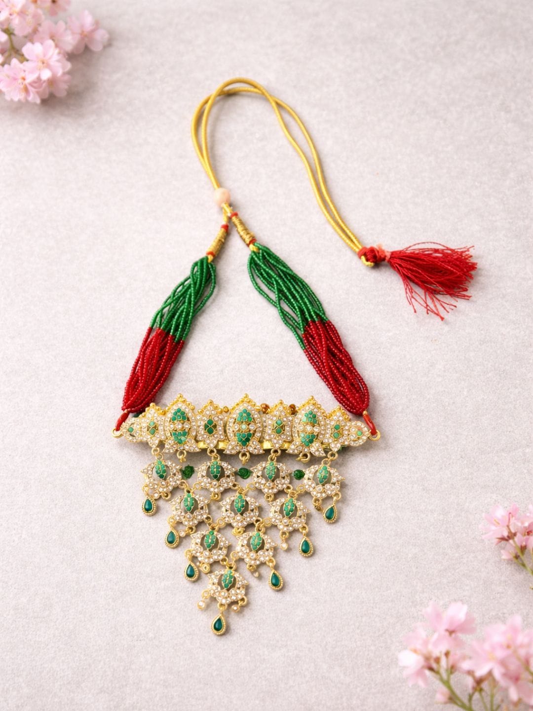 Traditional Rajputi Brass Necklace - Image 2