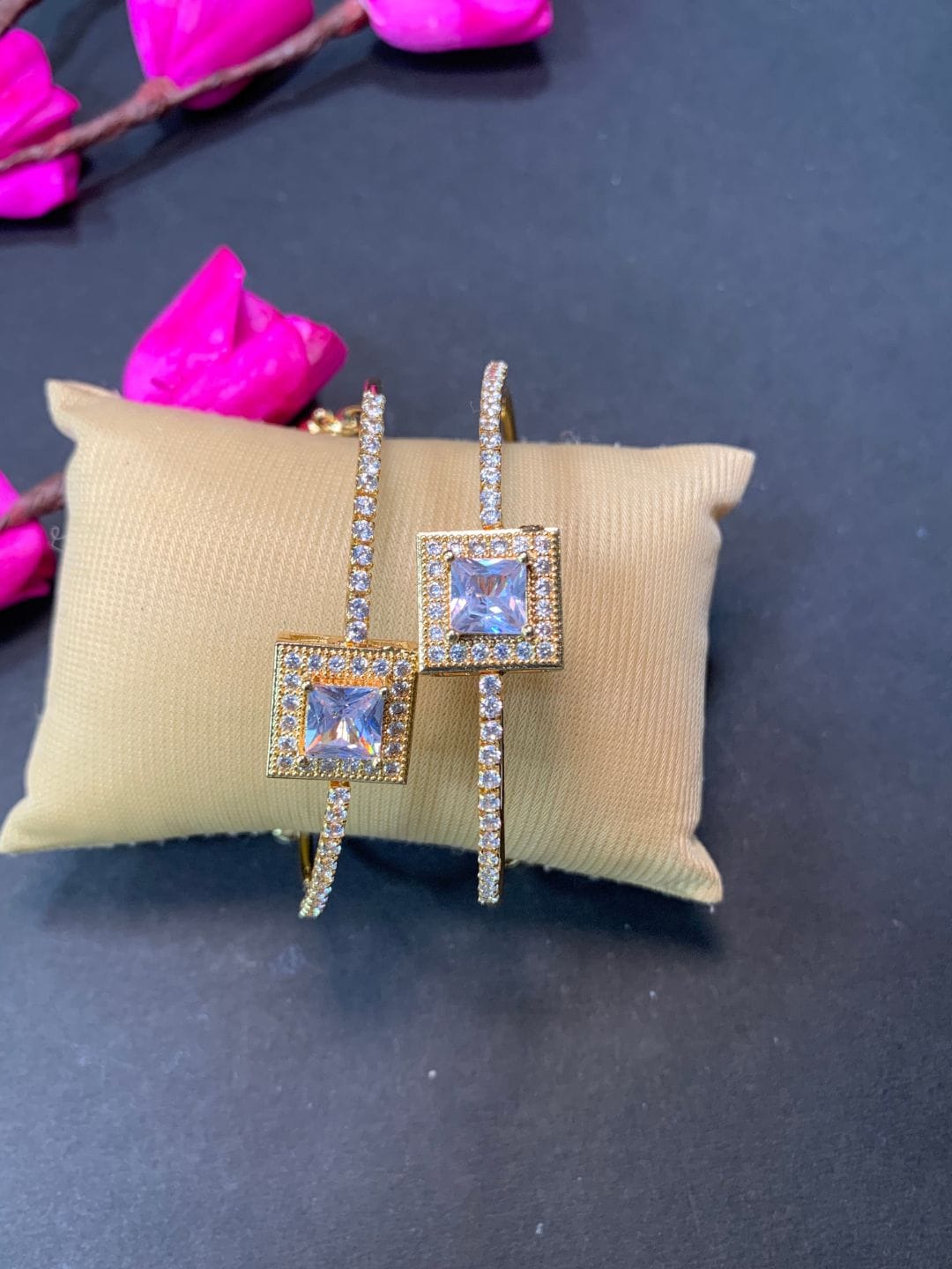 Anti Tarnish Square Adjustable Bracelet