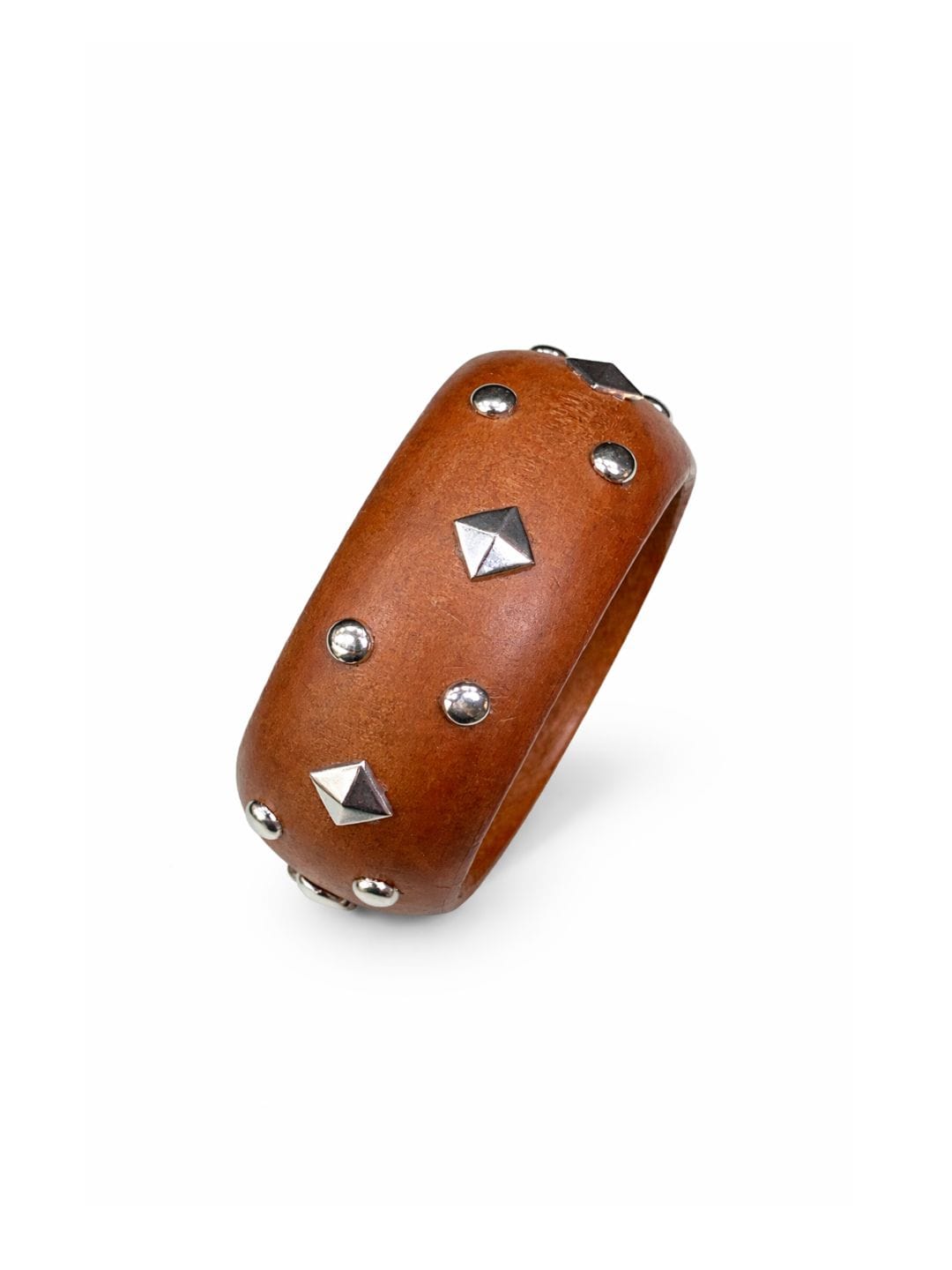 Wooden Kada with Silver Studs - Image 3