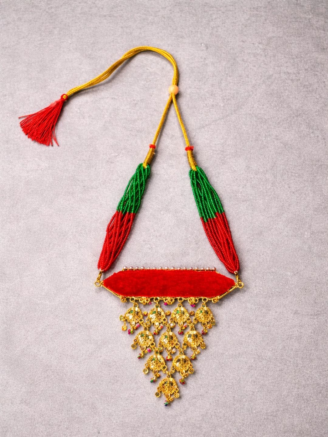 Rajasthani Kundan Polki Necklace - Image 3
