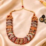 Nritya Folk Terracotta Necklace
