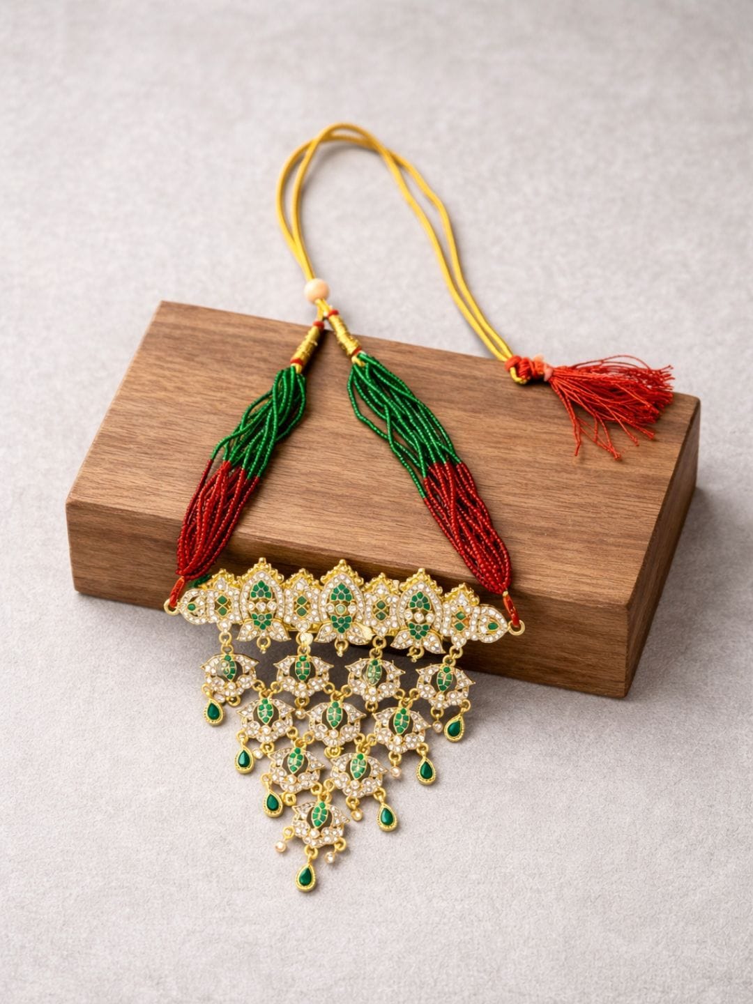 Traditional Rajputi Brass Necklace - Image 4