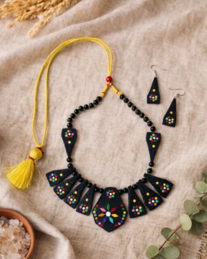 Kalakriti Terracotta Statement Necklace