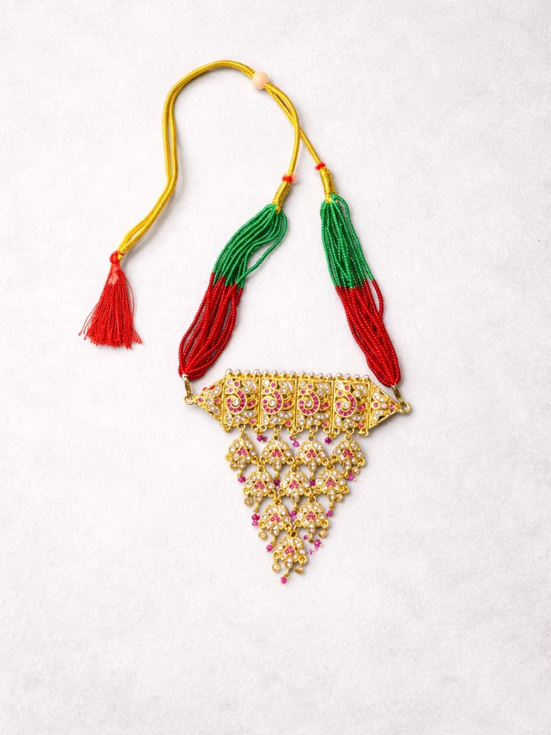 Rajasthani Kundan Polki Necklace - Image 5
