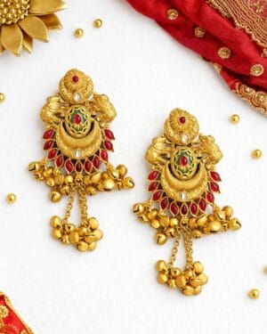 Rajasi Temple Ghungroo Earrings