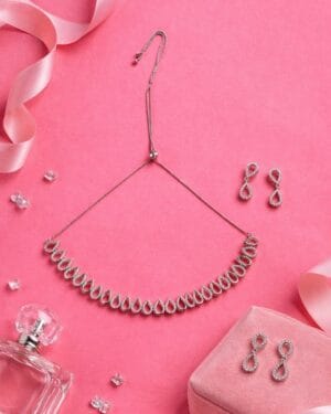 Eterna Teardrop AD Jewellery Set