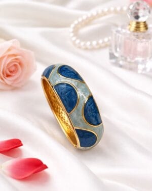 Blue & Mint Resin Finish Bracelet