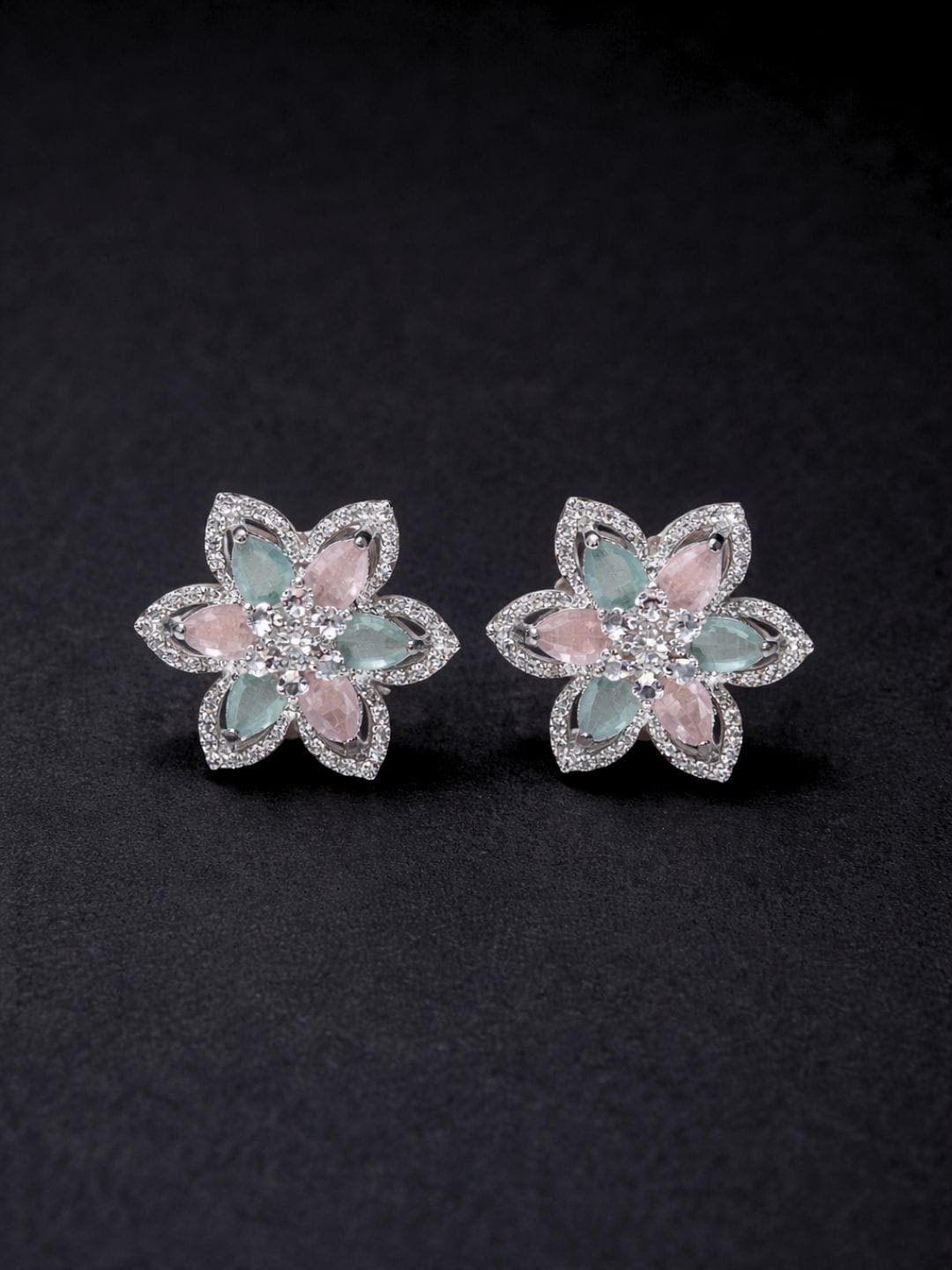 Pastel Floral Necklace Set - Image 2