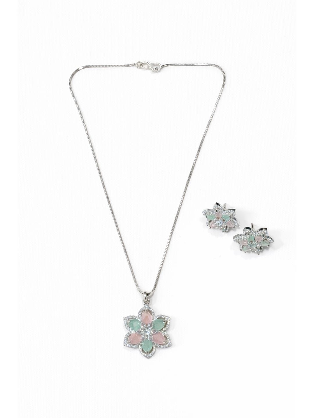 Pastel Floral Necklace Set - Image 4