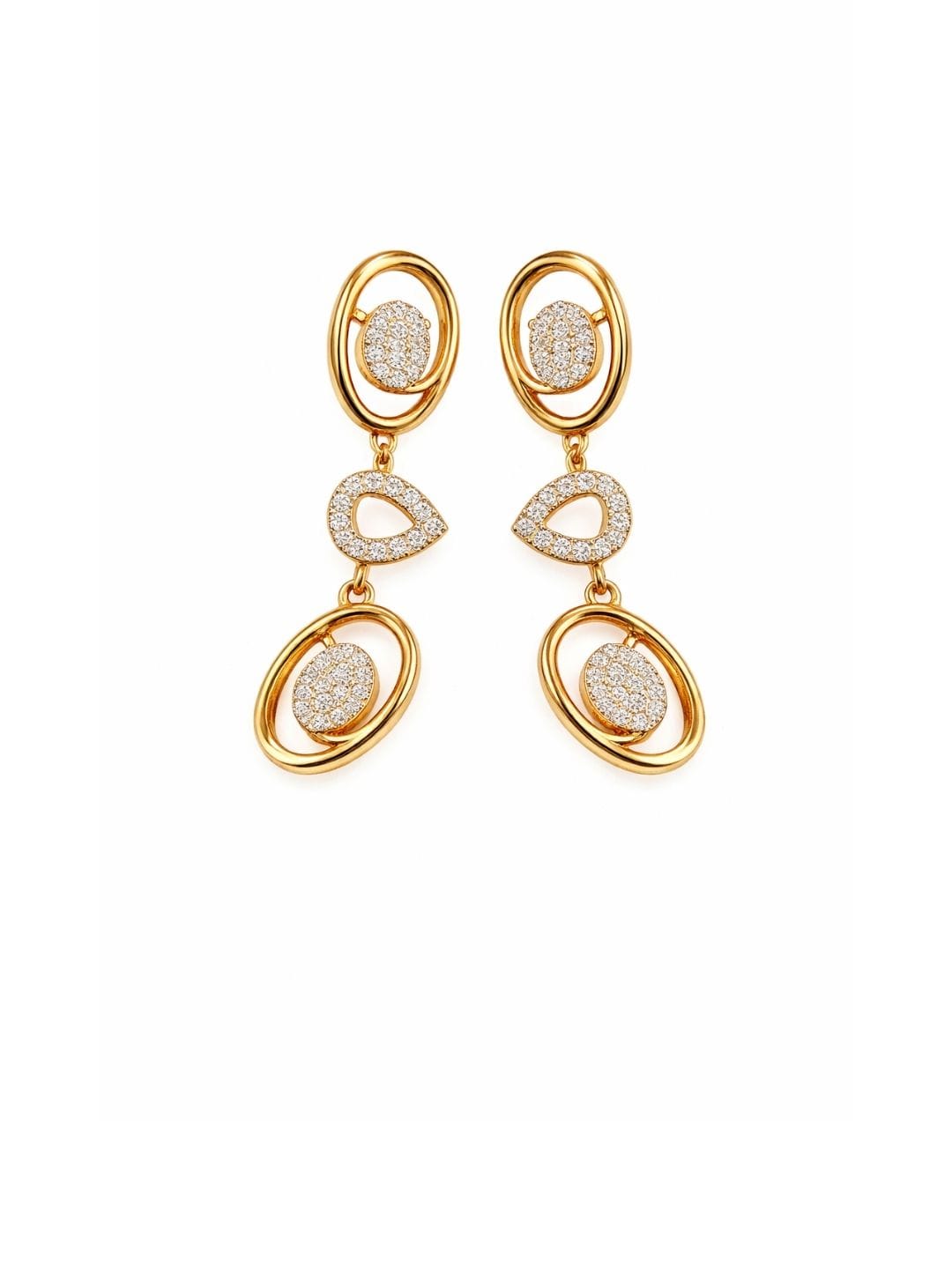 Orlina Elegant American Diamond Necklace Set - Image 2